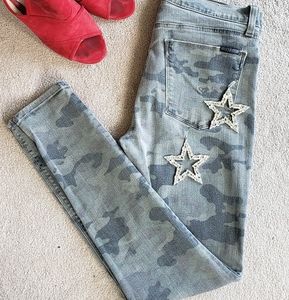 Hudson Camouflage Skinny Jeans